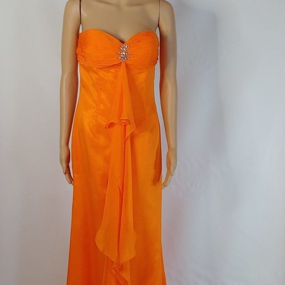 Tiffany Designs Dresses & Skirts - NWOT Gorgeous Tifanny Design Orange Party Gown
